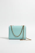 Mint Blue Mini Chain Crossbody Bag – Used, Good Condition