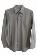 Merona Men’s Gray Long‑Sleeve Button‑Up Shirt – Size S/P (14–14½), Lightly Used