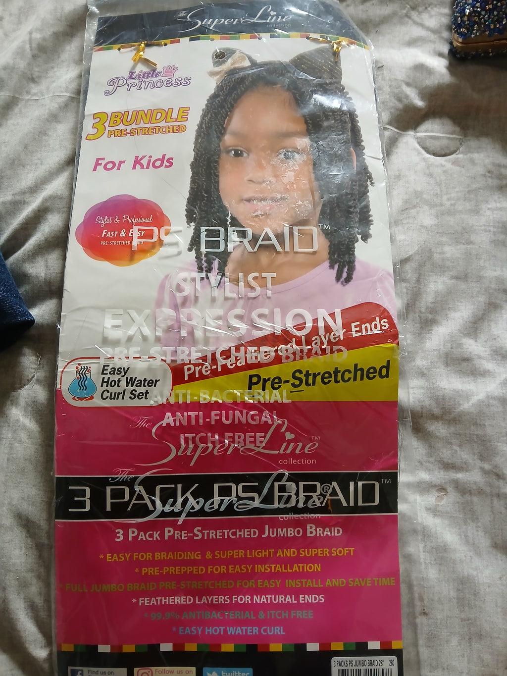 🧒🏾✨ Sensationnel African Collection – 3X Pre‑Stretched Kids Braid Hair (Unused)