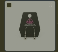 Paparazzi Silver Drop Earrings