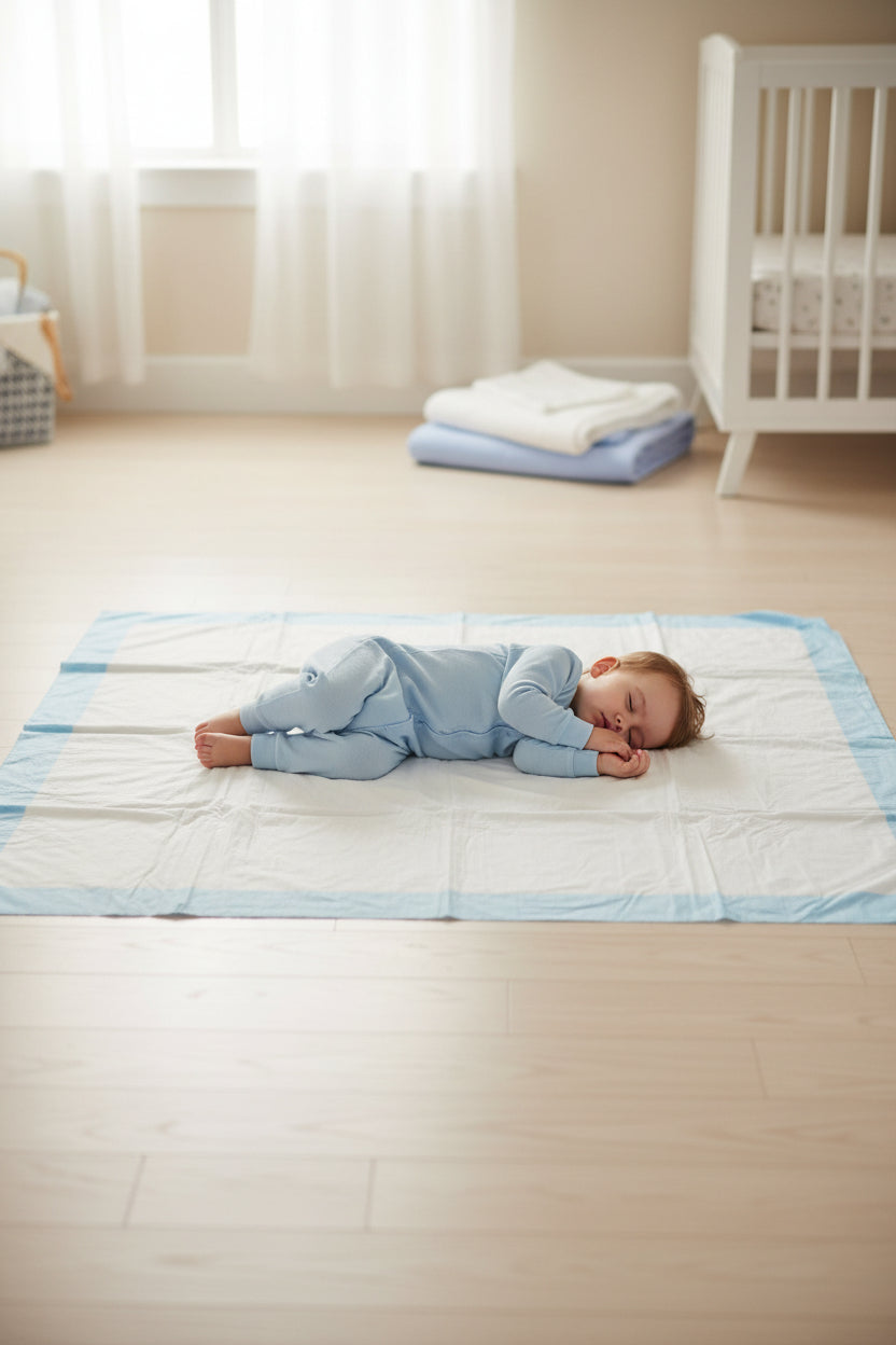 Reusable Waterproof Baby & Toddler Sleep Pad – Washable Pee Pad