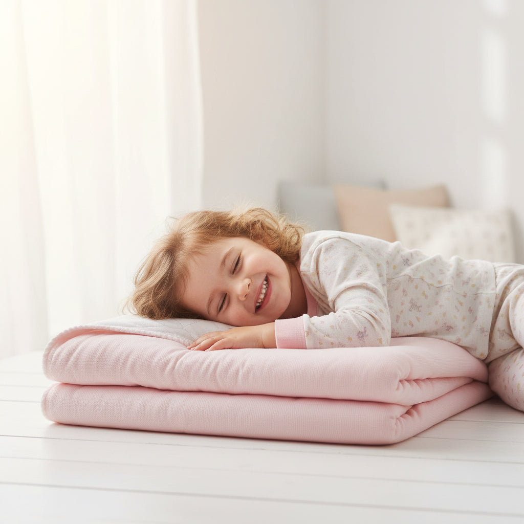 Reusable Waterproof Baby & Toddler Sleep Pad – Pink, Washable Pee Pad