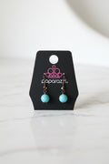 Paparazzi Turquoise Bead Drop Earrings